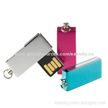 Custom Twist Style USB Drive, 64MB to 32GB Memory Capacity, COB Technology, 100% Genuine Capacity